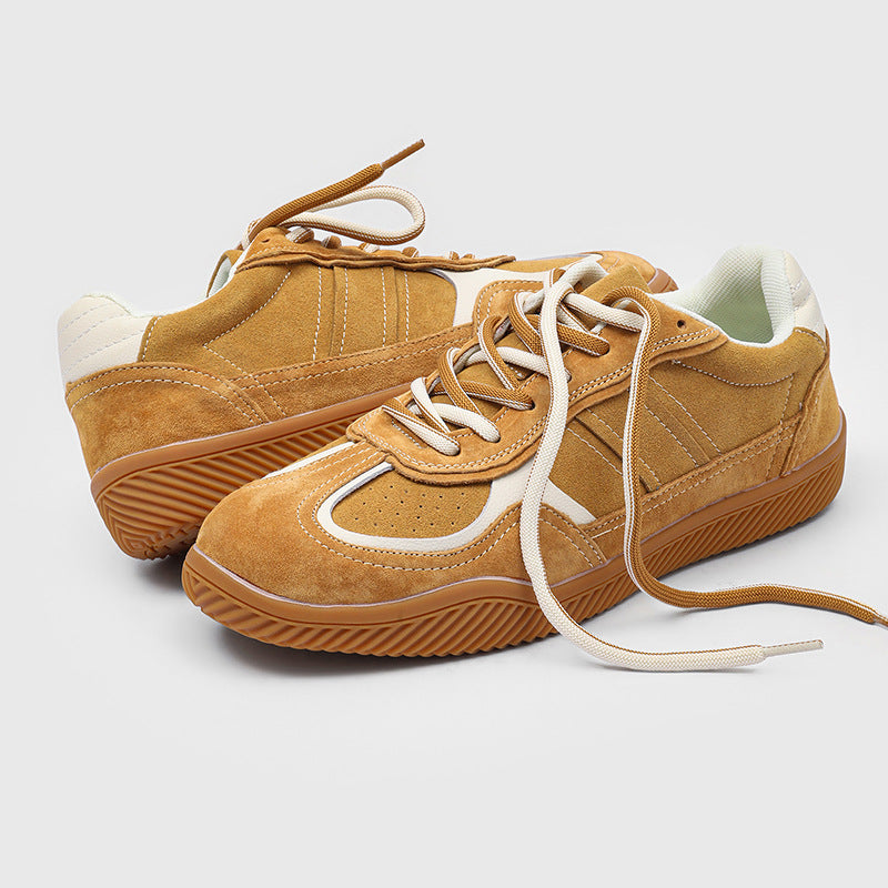 Men's Flat Suede British Style German Training Men's Board Shoes