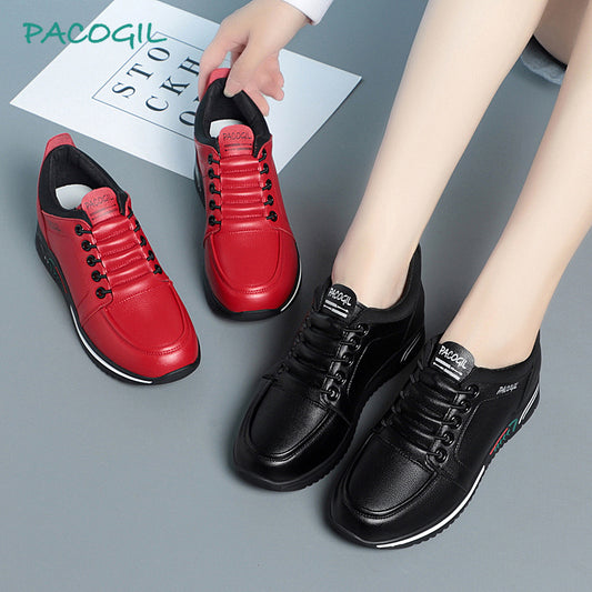 Women's Easy To Wear White Soft Sole Casual Shoes