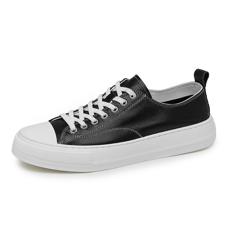 Men's First Layer Cowhide Daily British Trend Men's Board Shoes