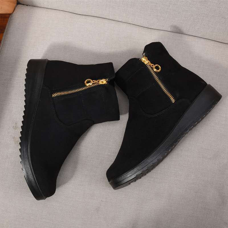 Women's Old Cloth Cotton Fashion Short Mother Fleece-lined Thickened Large Women's Snow Boots