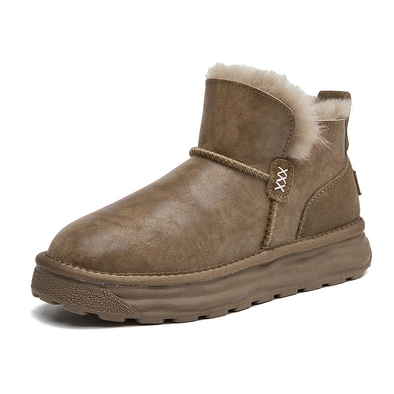Women's Sheepskin Fur For Winter Fleece-lined Thickened Northeast Warm Boots