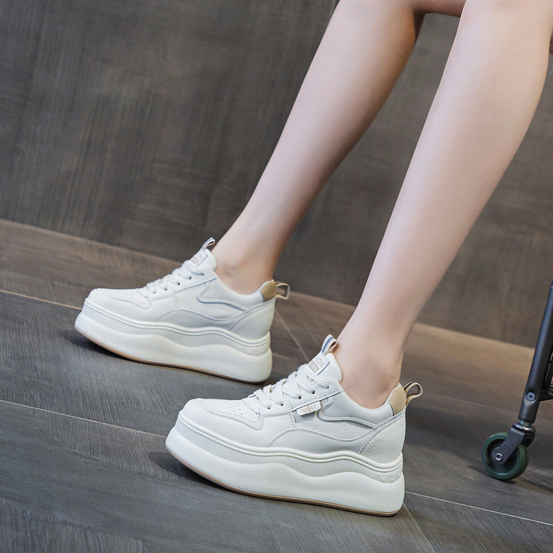 Women's Thick Bottom Inner Height Increasing Small Women's Casual Shoes