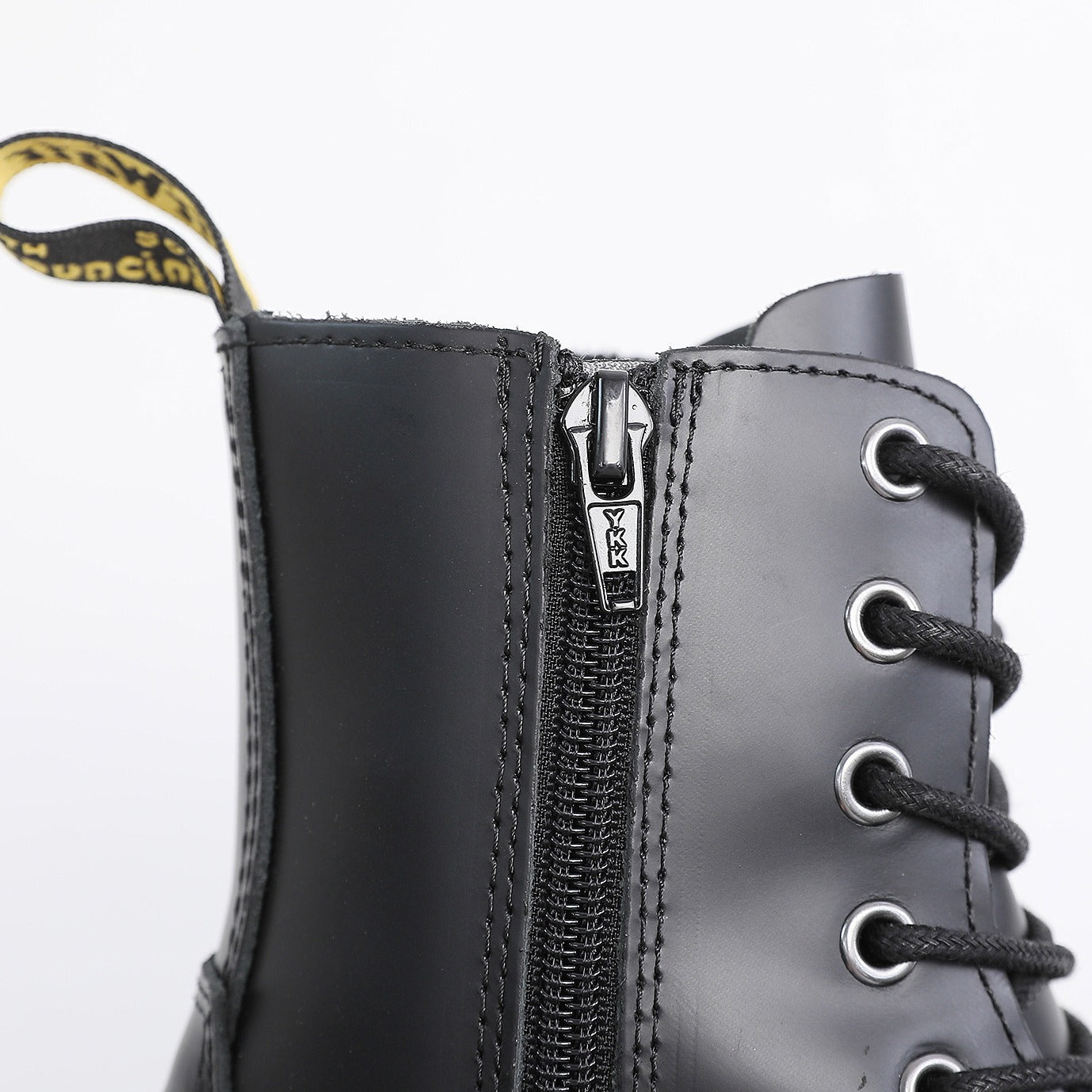 Women's Martin Side Zipper Platform Height Increasing Cowhide Good Women's Leather Boots