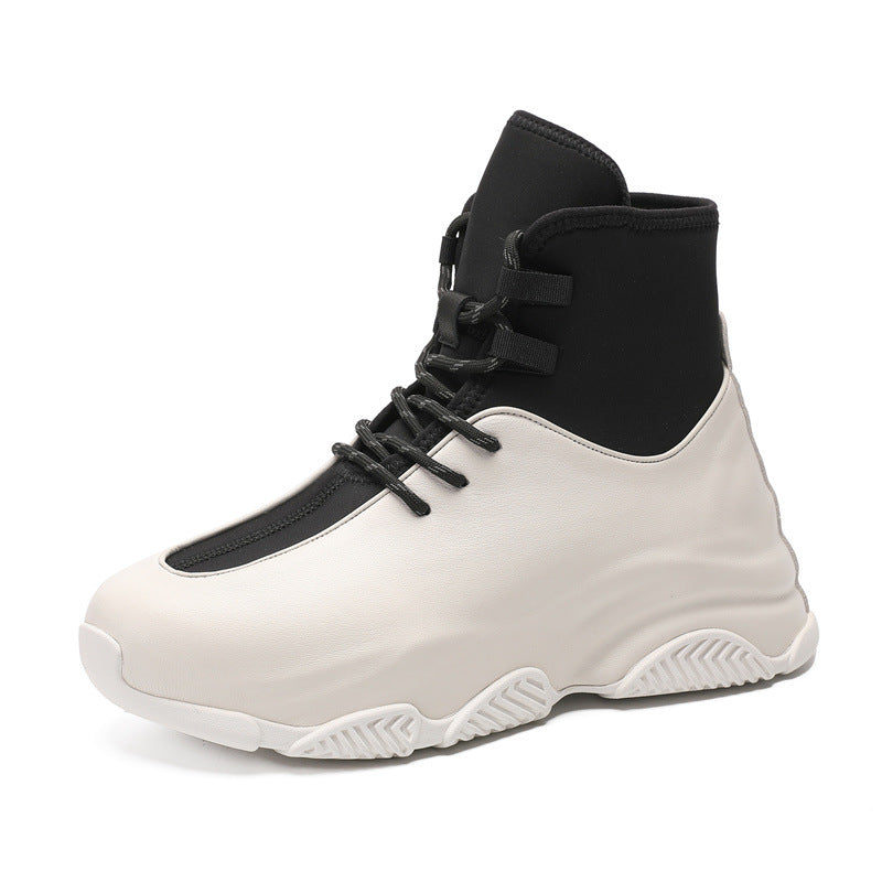 Men's Height Increasing Insole Trendy Bottom Winter Boots