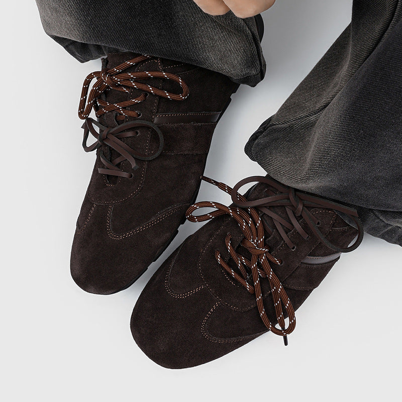 Men's German Training Jogging Soccer Sports Brown Men's Board Shoes