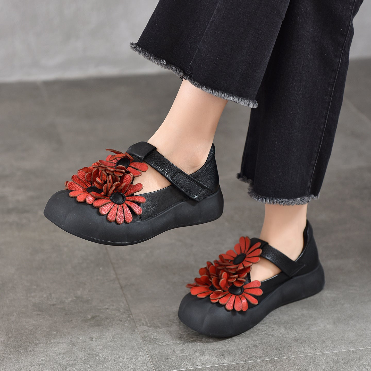 Women's Shape With Toe Box Flat Spring Women's Casual Shoes