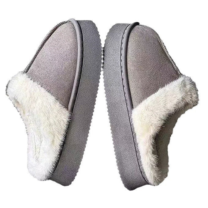 Women's Fluffy Outer Wear Fur Thick Bottom Sandals