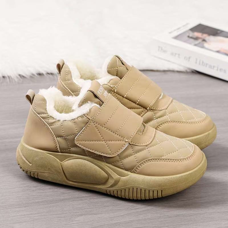 Women's Fashion Soft Winter Low Brushed Thick Waterproof Women's Shoes