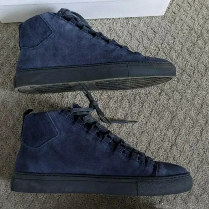Thick Bottom Height Increasing Color Matching Men's Casual Shoes