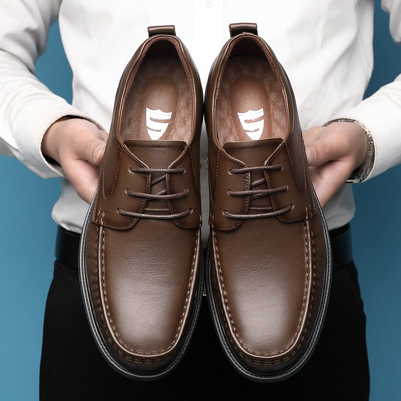 Cool Men's Thick-soled Comfortable Breathable Clothing Men's Business Leather Shoes