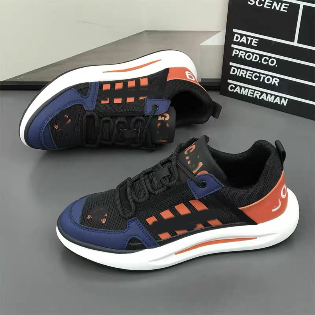 Men's Summer Mesh Breathable Comfort Lightweight Rocking Trendy Four Men's Board Shoes