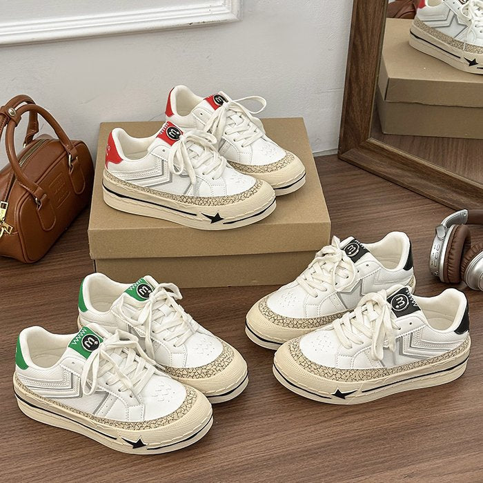 Pretty Versatile Women's White Spring Korean Sneakers