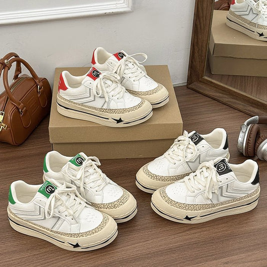 Pretty Versatile Women's White Spring Korean Sneakers