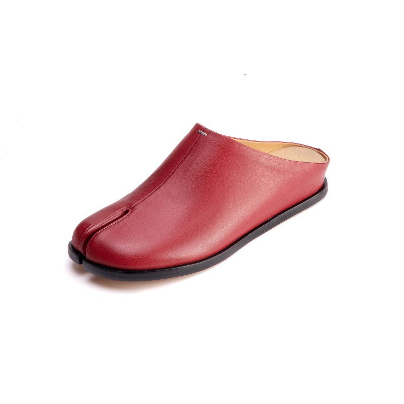 Women's Chunky Low Fashion Split Toe Trotter Women's Shoes