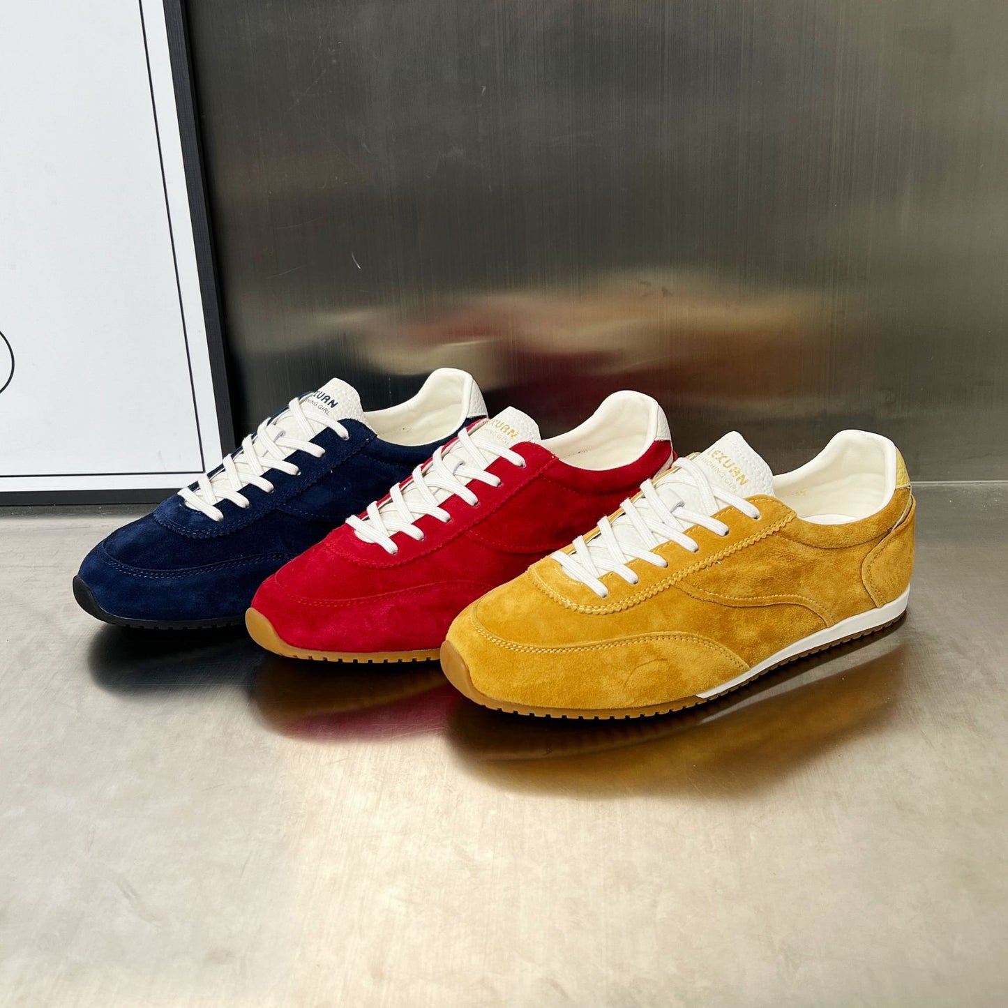 Women's Red German Training Spring Classic Cowhide Women's Board Shoes