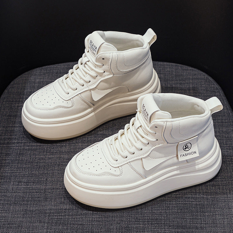 Women's Platform White Heightened Easy Wear Fashion Casual Shoes