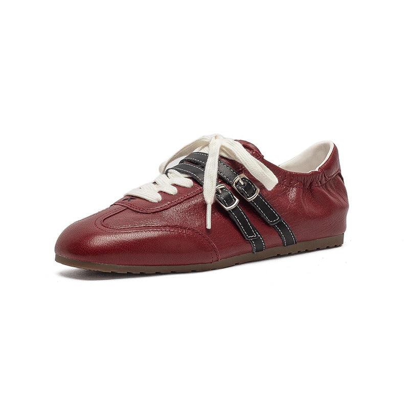 Women's Comfort German Training Lace Up Fashionable Retro Women's Casual Shoes