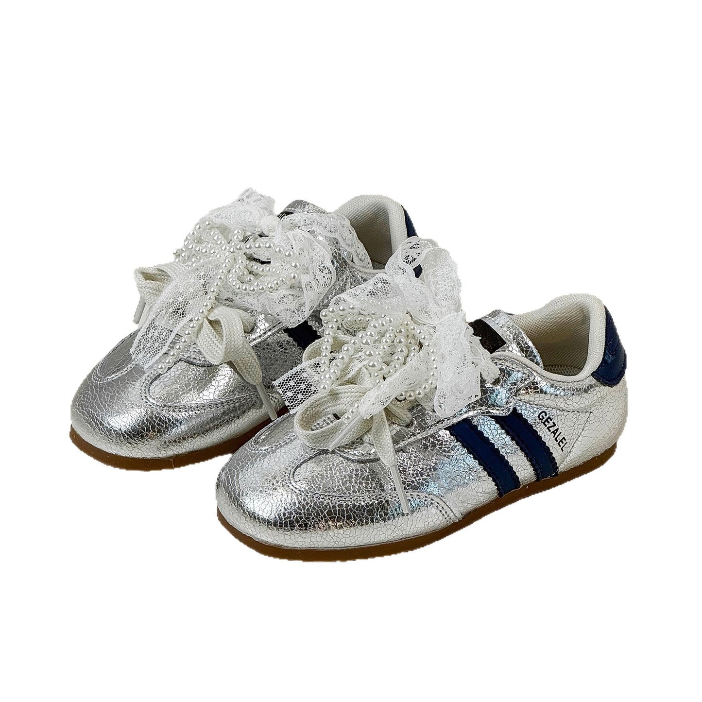 Bow Double Shoelace German Training Lightweight Children's Sports Shoes