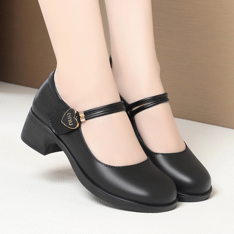 Women's Bottom Large Size Mom Show Cheongsam Square Women's Fashion Shoes
