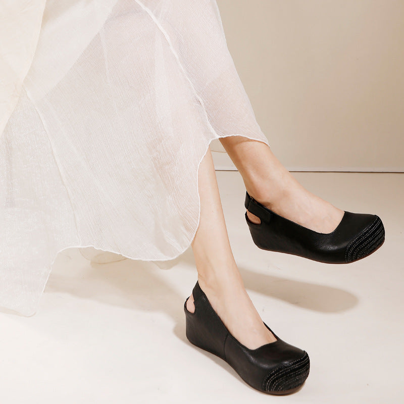 Women's Round Toe Comfortable Low-cut Slip-on Soft Sandals
