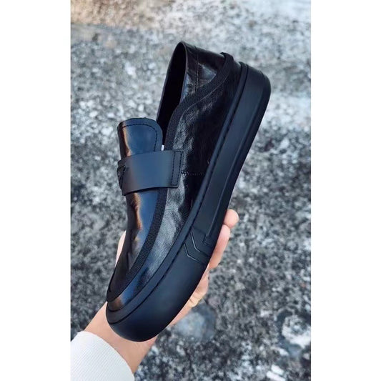 Spring Genuine Fashion Slip-on Driving Comfortable Leather Shoes