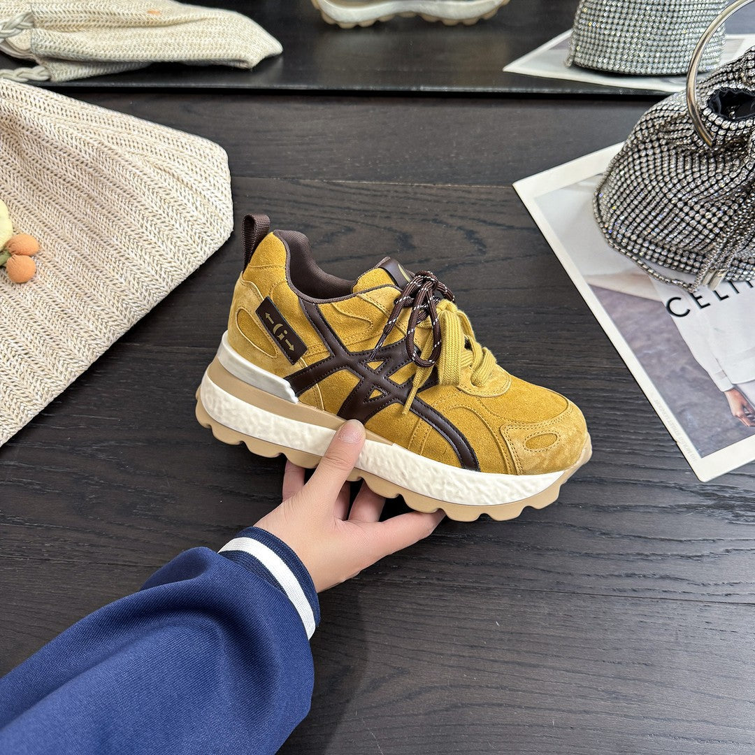 Women's Height Increasing Insole Dad Autumn Breathable Casual Shoes