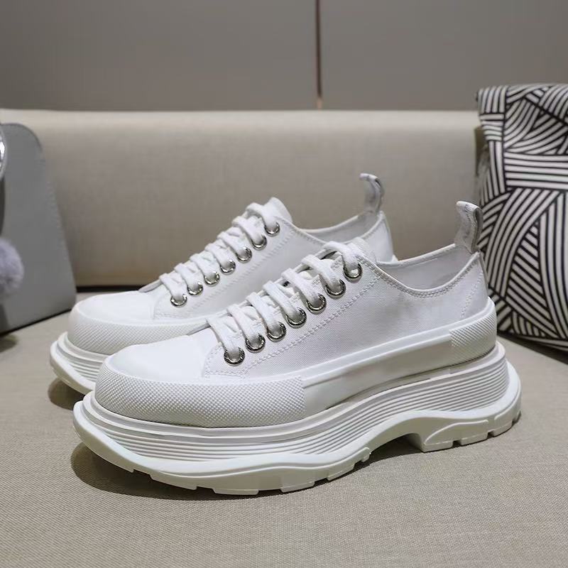 Women's Spring Thin Breathable Increased Platform Sports Couple Women's Canvas Shoes