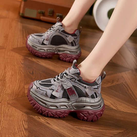 Women's Dad Platform Fashionable Height Increasing Insole Women's Sports Shoes