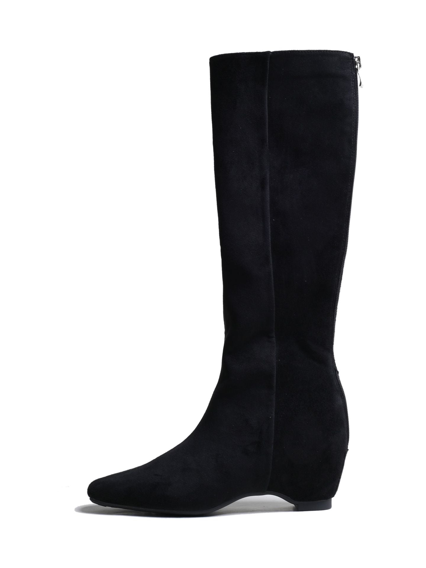 Women's Increasing Insole Black Plus Veet Skinny High Boots
