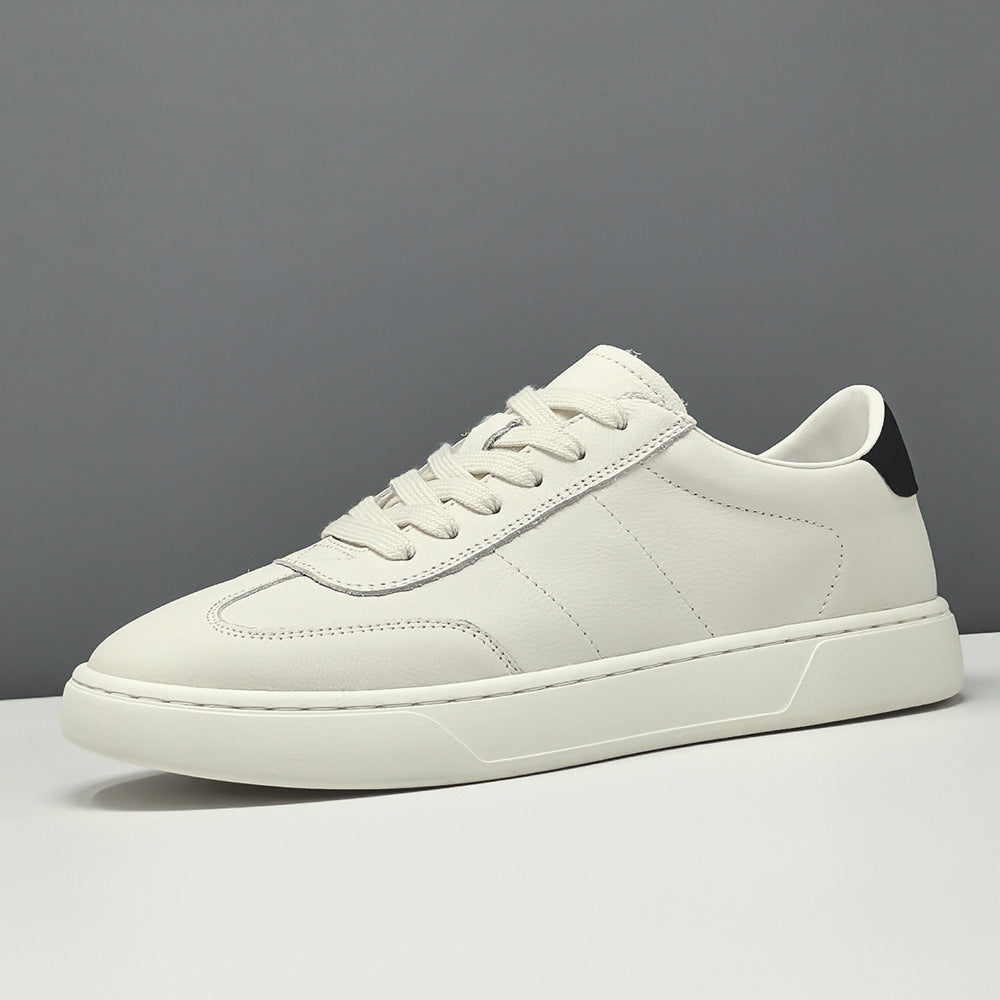 Men's Light Luxury Niche Trendy White Men's Board Shoes