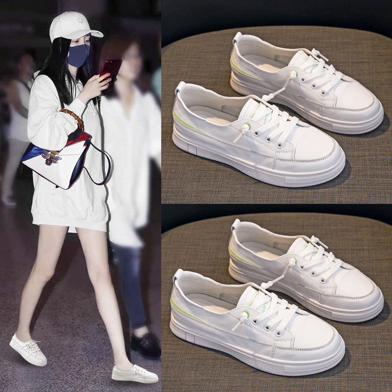 Women's Summer Calf Slip-on Flat Sports Comfort Heels