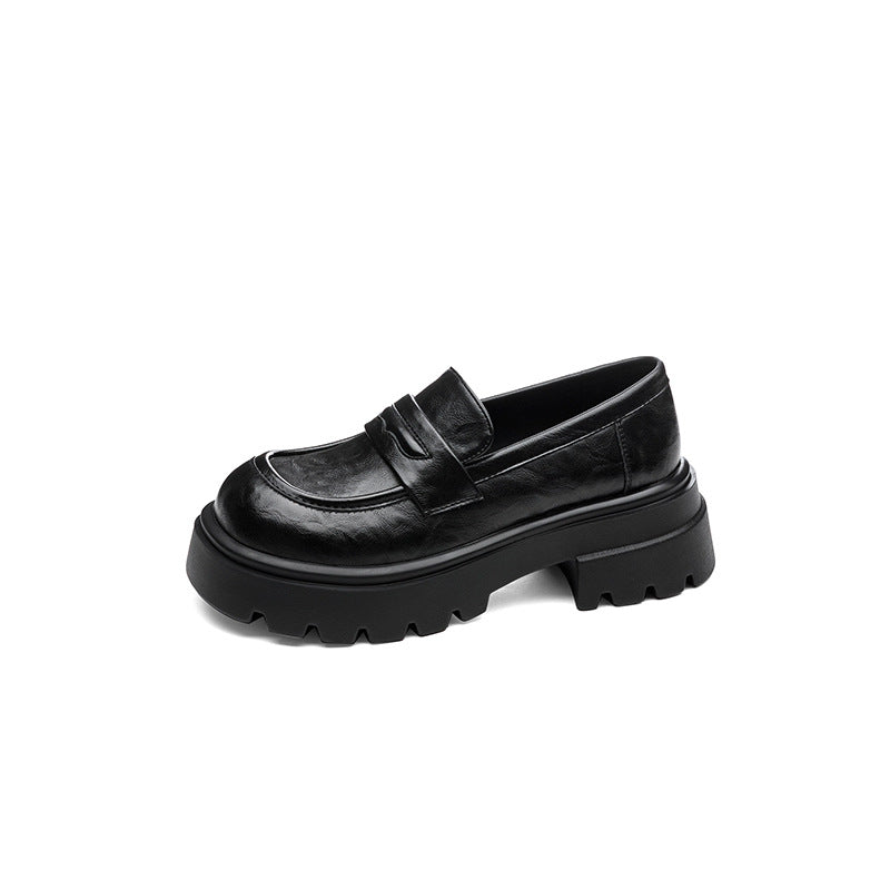 Women's Platform College Style Uniform Authentic Loafers