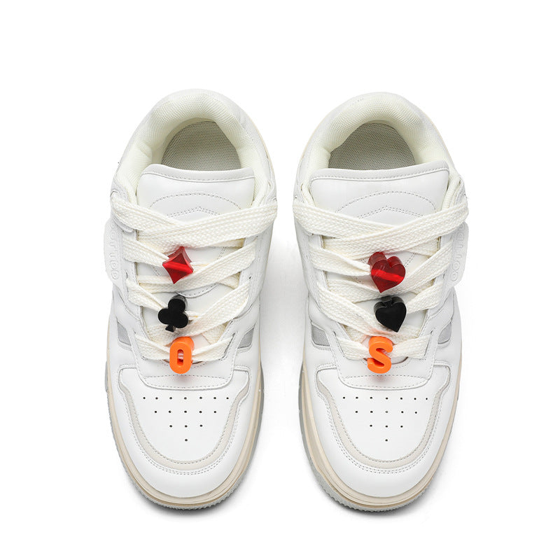 Lucky Pang Ding Dice Platform Bread Men's Board Shoes