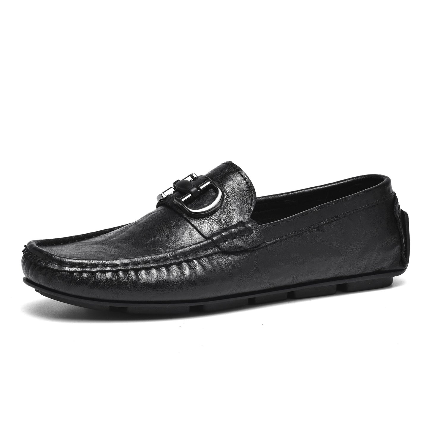 Men's Live Crocodile Pattern Lazy Driving British Men's Casual Shoes