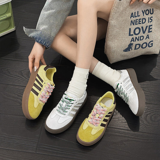 Women's European Goods German Training Spring Two-color Sneakers