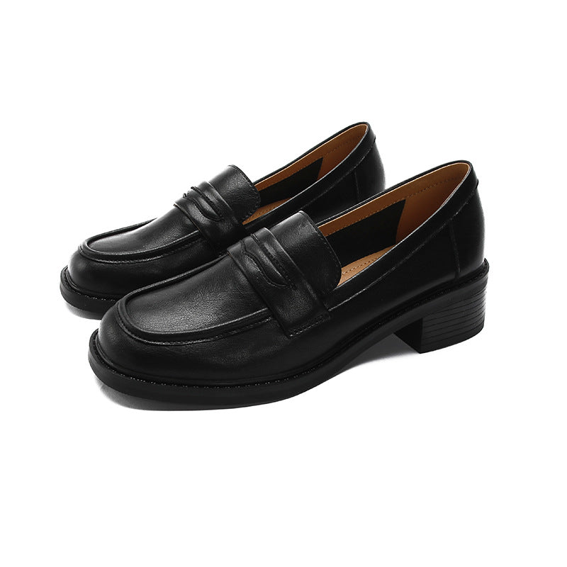 Women's Black For Spring Retro Authentic Chunky Casual Shoes