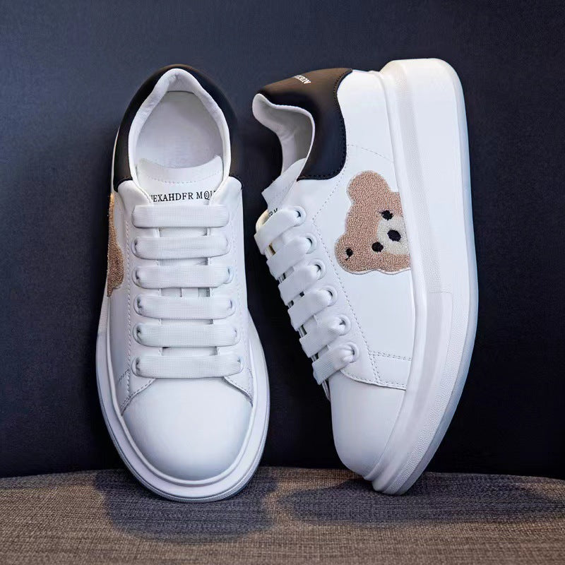 Women's Fashionable Small Bear Genuine Thick Bottom Casual Shoes