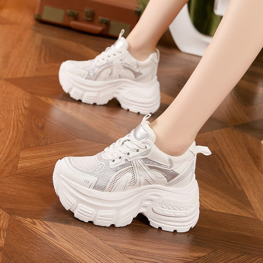 Women's Platform Dad Summer Height Increasing Insole Sneakers