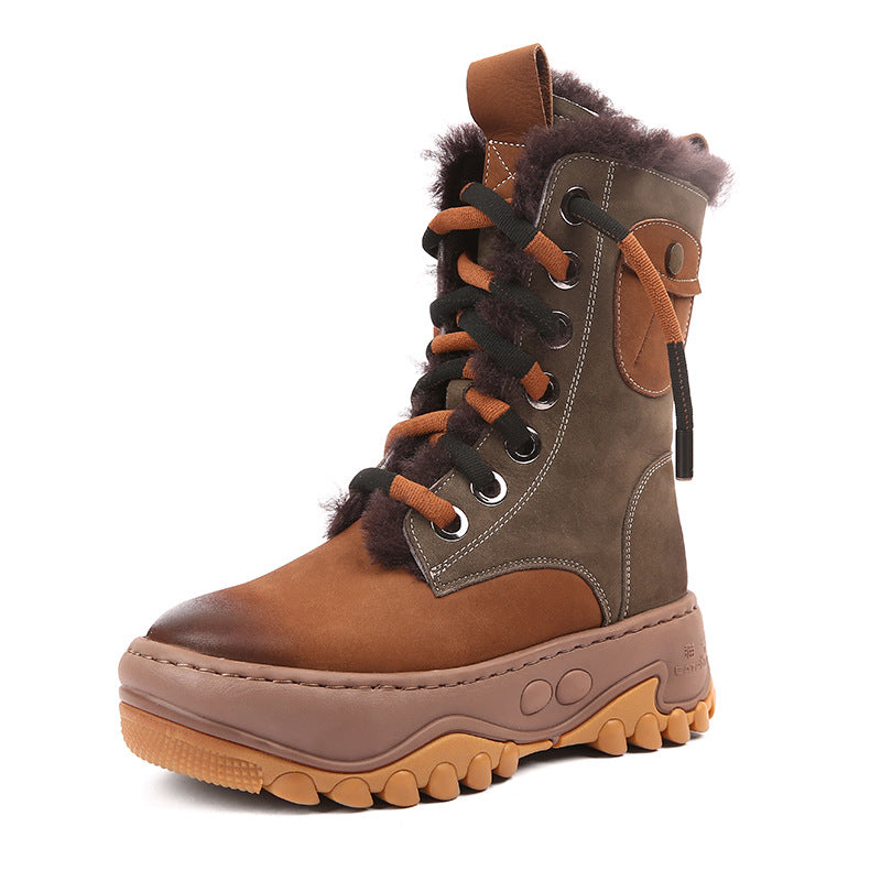 Women's Fleece-lined Thickened Cold Protection Northeast China Cotton Snow Boots