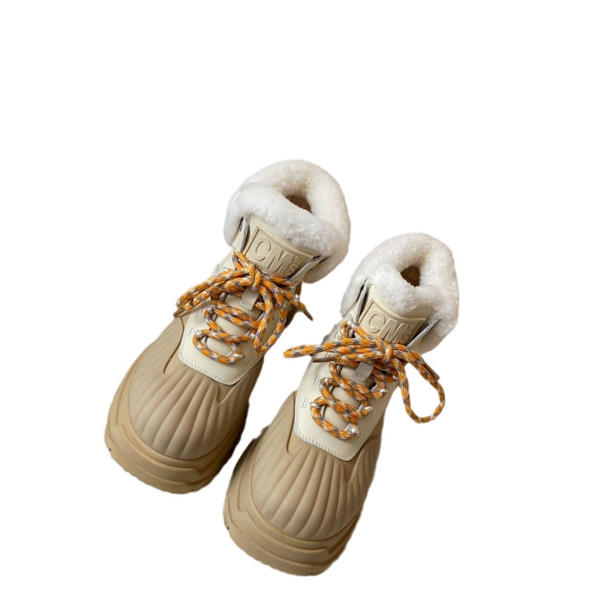 Women's Genuine Warm Thick Bottom Elevator Wild Lamb Snow Boots