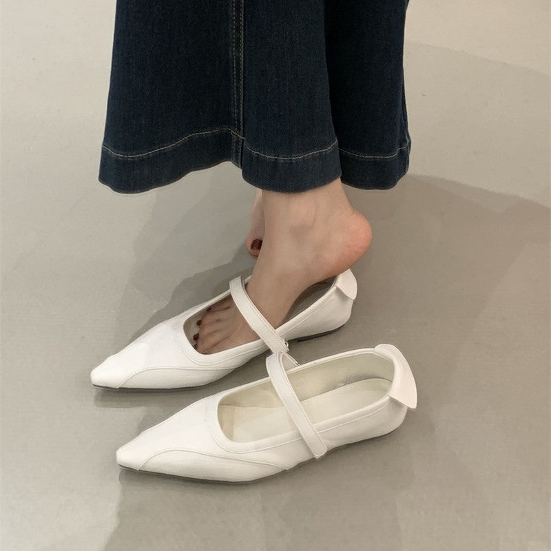 Women's Style Mary Jane Skirt Velcro Shallow Mouth Women's Fashion Shoes