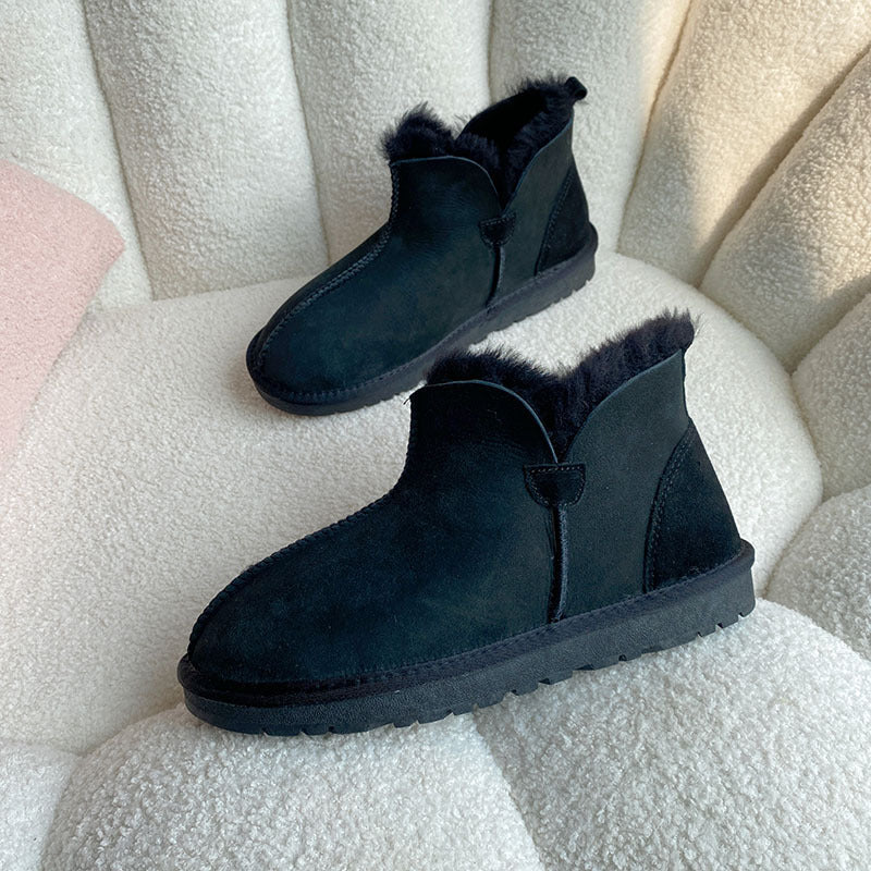 Men's Fur Integrated Plus Size Winter Warm Snow Boots