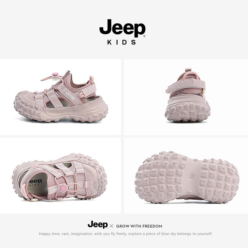 Children's Sports Summer Rotating Button Soft Bottom Kid's Sandals