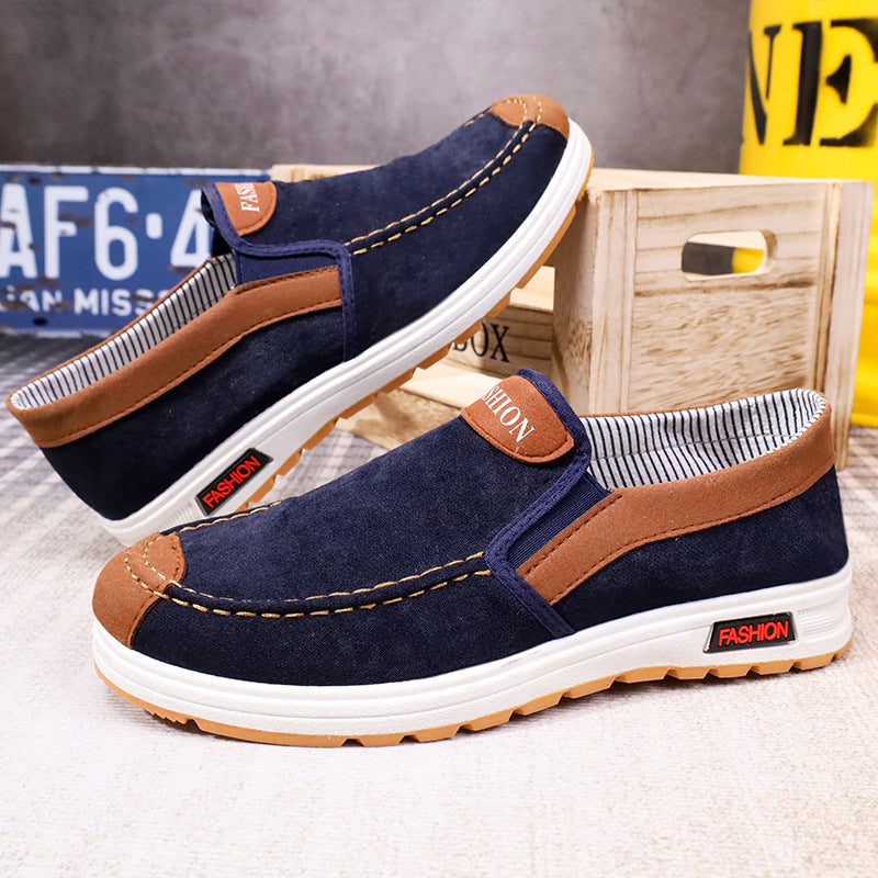 Men's Old Cloth Soft Bottom Dad Canvas Shoes