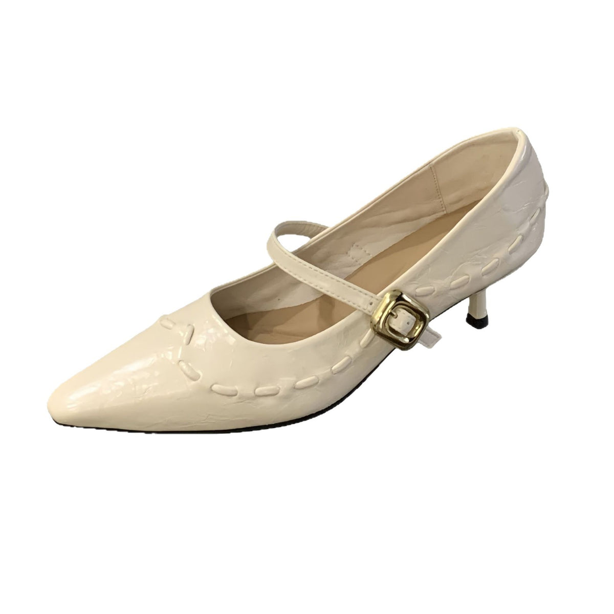 Women's Light Luxury High-grade Retro First Layer Cowhide Pointed Stiletto Low-cut Women's Casual Shoes