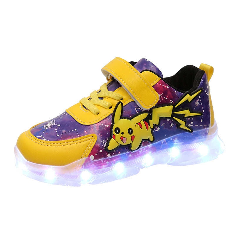 Horse Running Light Luminous Up Boy Kid's Sneakers