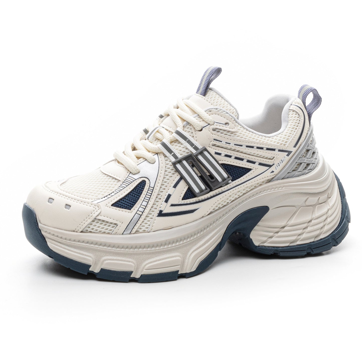 Women's Spring Breathable Mesh Blue Whale Dad Deep Women's Sports Shoes