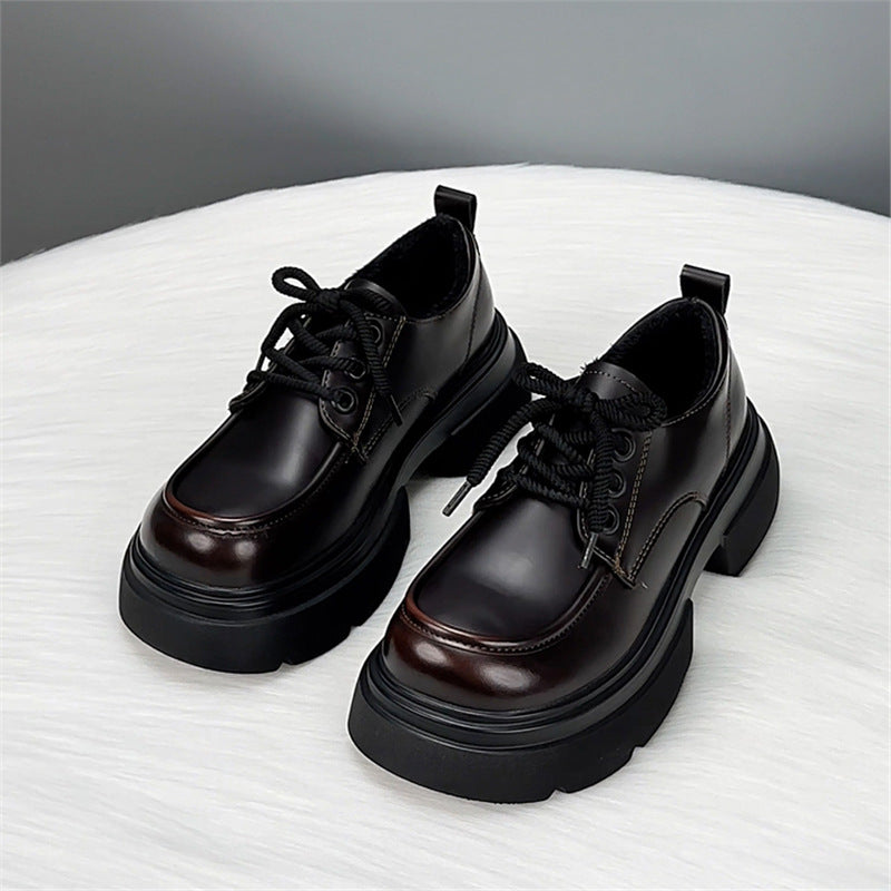 Women's Genuine Platform British Style College Small Women's Fashion Shoes