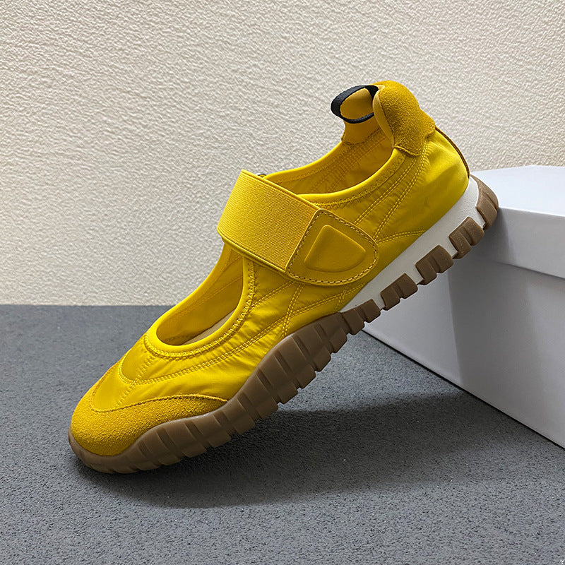 Women's Niche French Retro Velcro Outdoor Ballet Platform Mary Jane Fashion Women's Casual Shoes