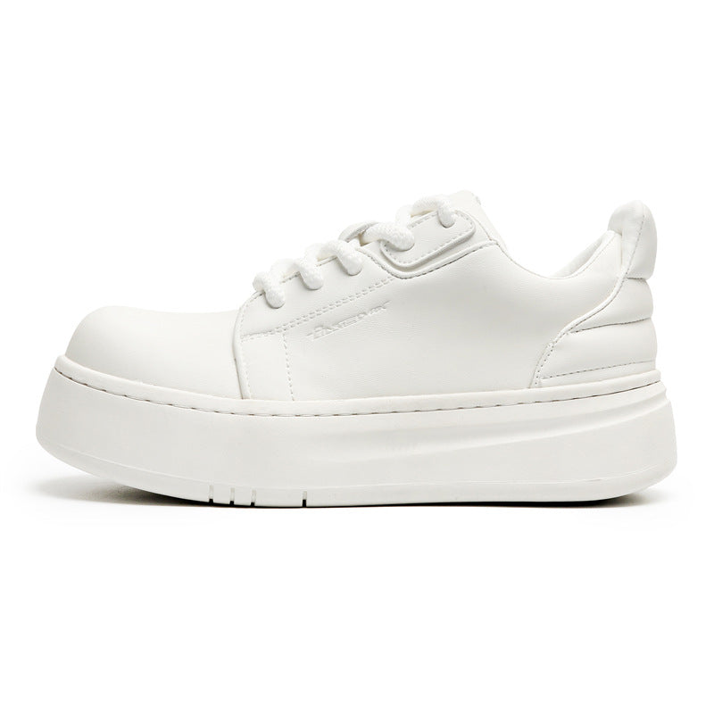 Men's Niche Solid Color Platform Big Toe Sneakers